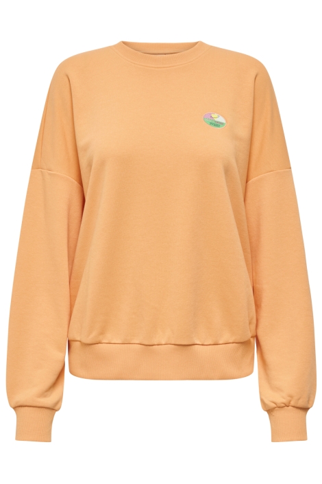 Only oranje dames sweater | Vooraanzicht
