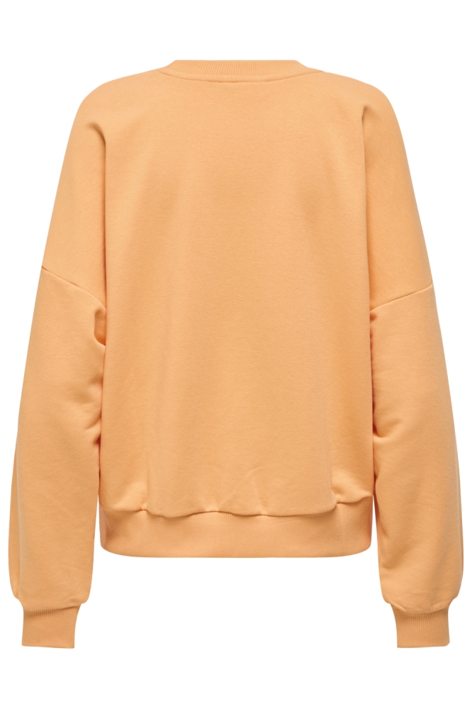 Only oranje dames sweater | Achteraanzicht