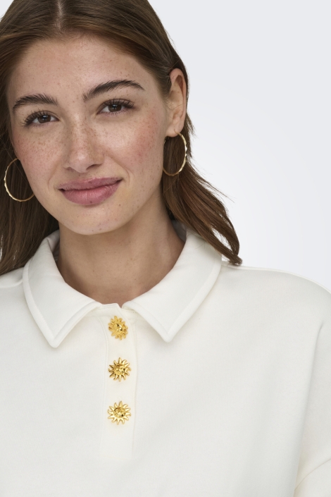 Only witte dames sweater | Close up