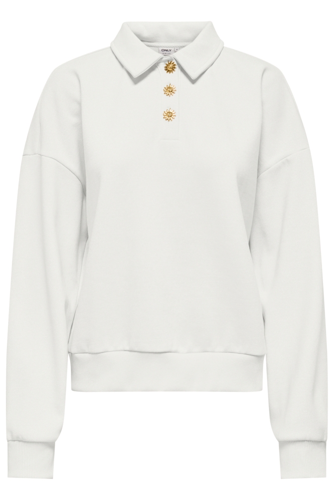 Only witte dames sweater | Vooraanzicht