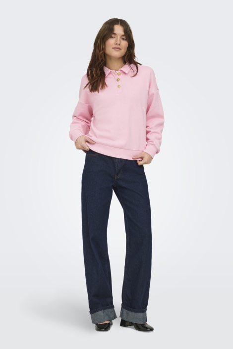 Only roze dames sweater | Model