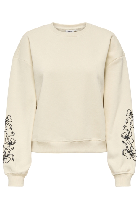 Only beige dames sweater | Vooraanzicht