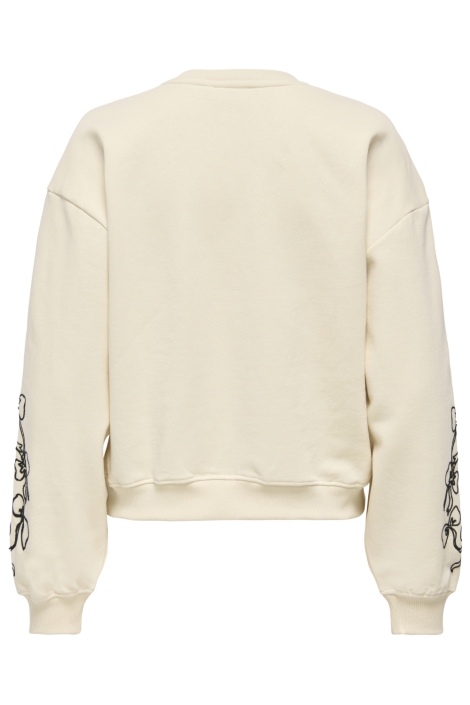 Only beige dames sweater | Achteraanzicht
