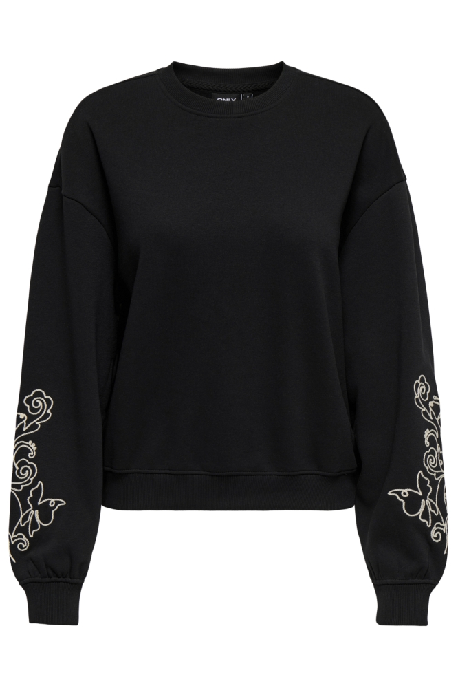 Only zwarte dames sweater | Vooraanzicht