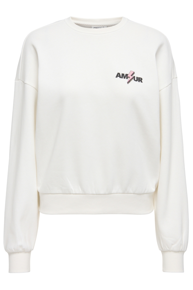Only witte dames sweater | Vooraanzicht