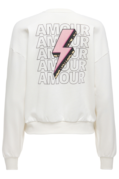 Only witte dames sweater | Achteraanzicht