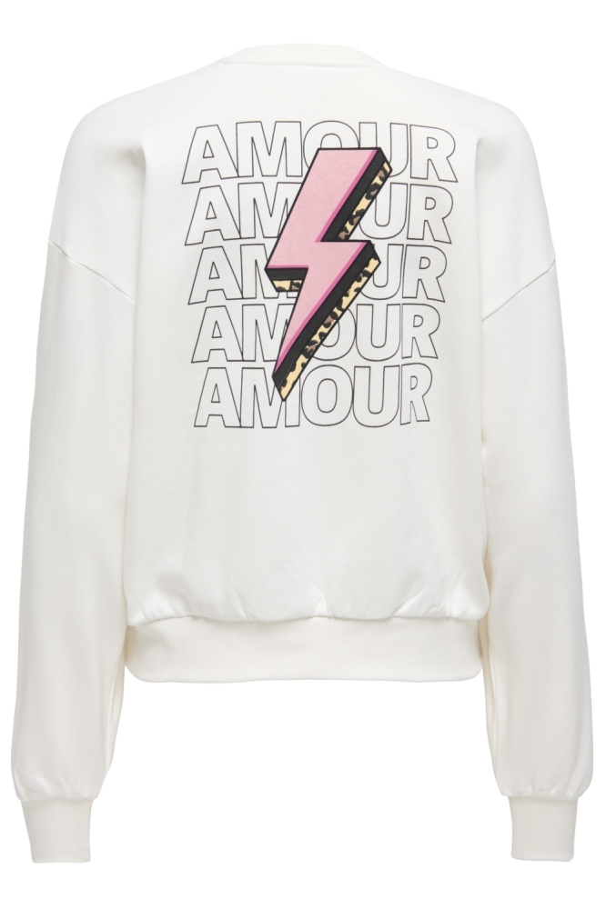 Only witte dames sweater | Achteraanzicht