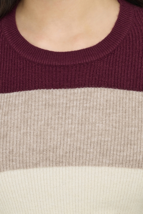 Only bordeaux dames trui | Close up