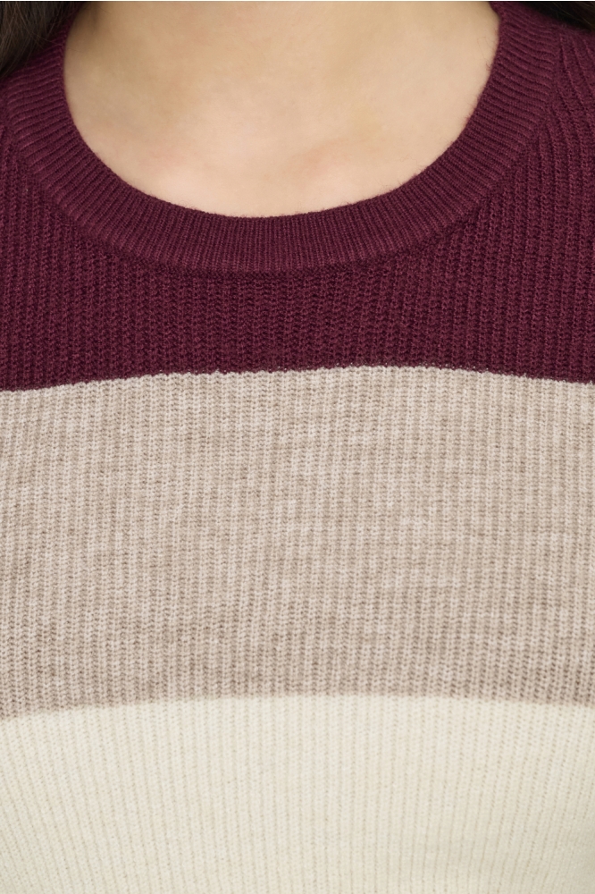 Only bordeaux dames trui | Close up