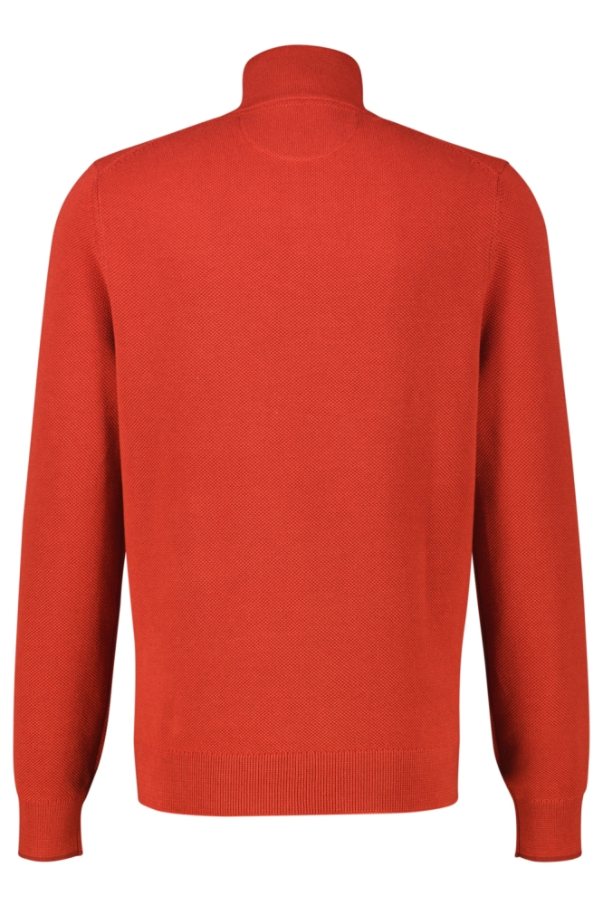 Lerros rode heren trui | Achteraanzicht