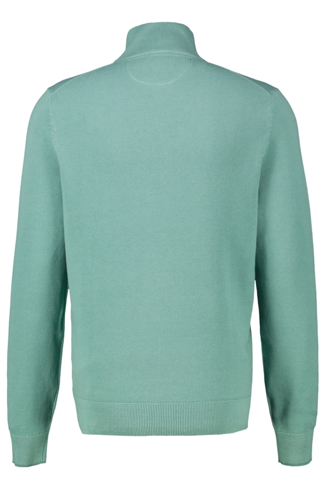 Lerros groene heren trui | Achteraanzicht