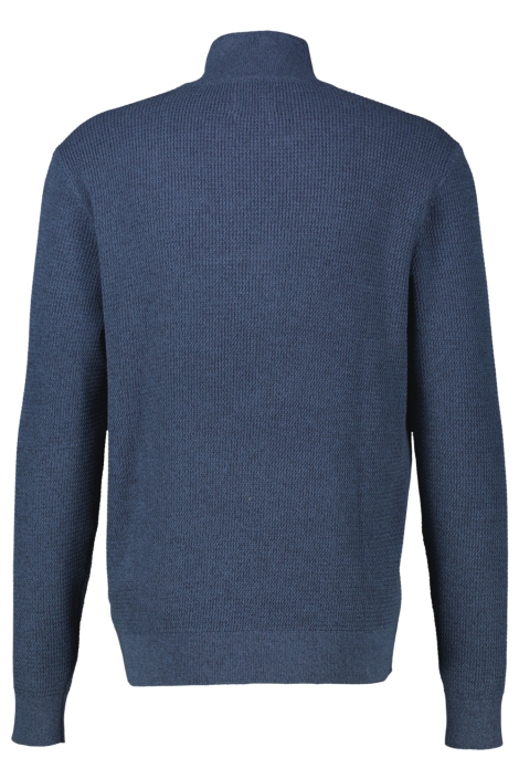 Lerros blauwe heren trui | Achteraanzicht
