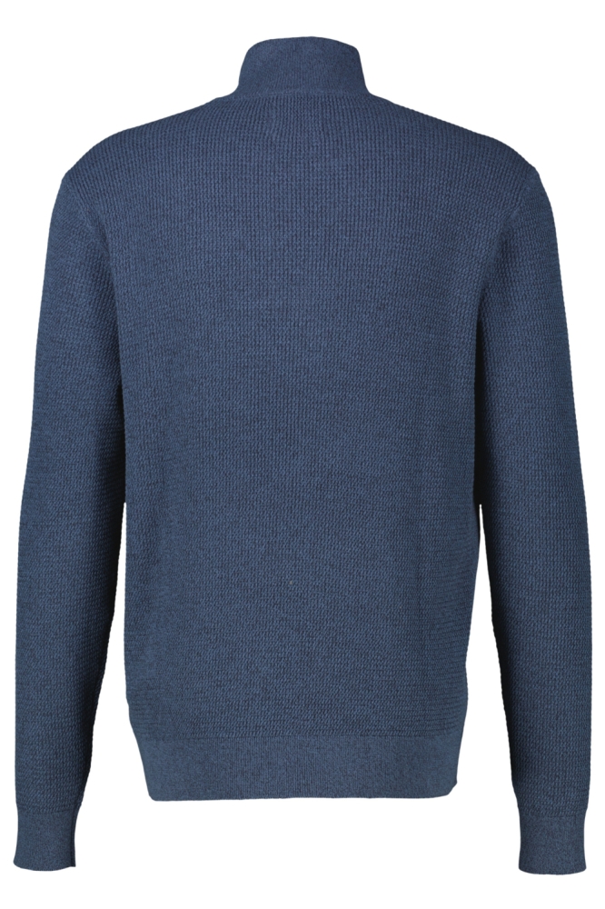 Lerros blauwe heren trui | Achteraanzicht