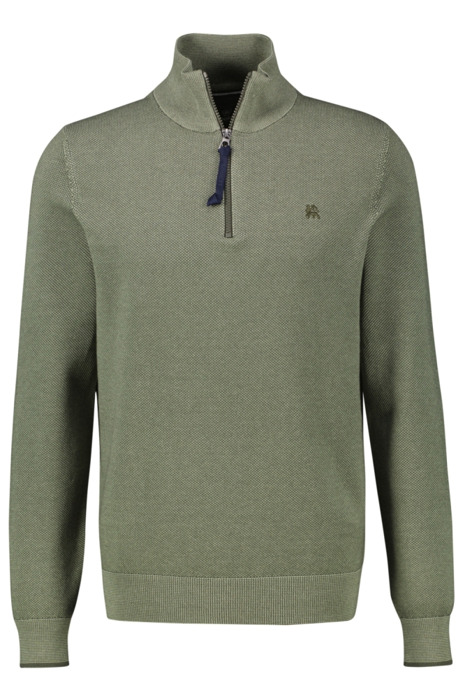 Lerros groene heren trui | Vooraanzicht