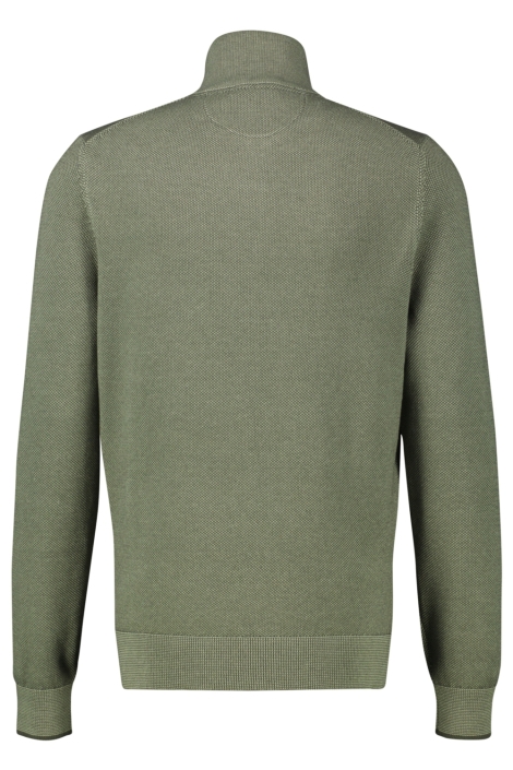 Lerros groene heren trui | Achteraanzicht