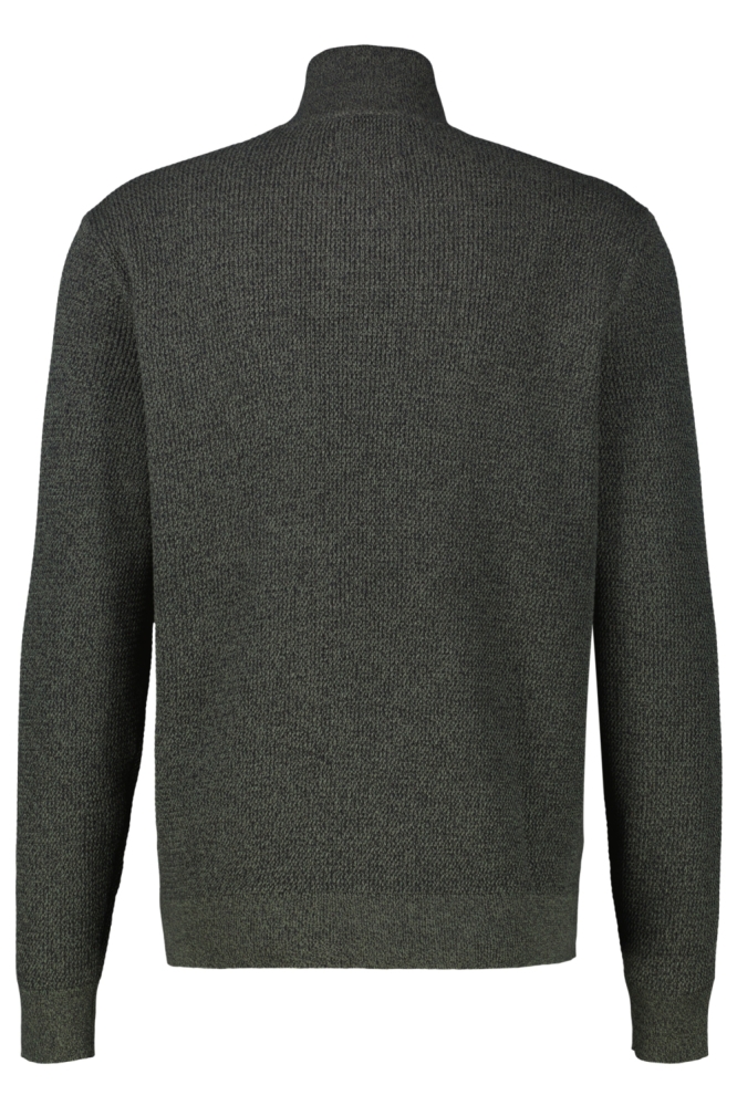 Lerros groene heren trui | Achteraanzicht