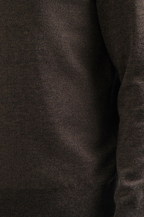 NO-EXCESS taupe heren trui | Close up