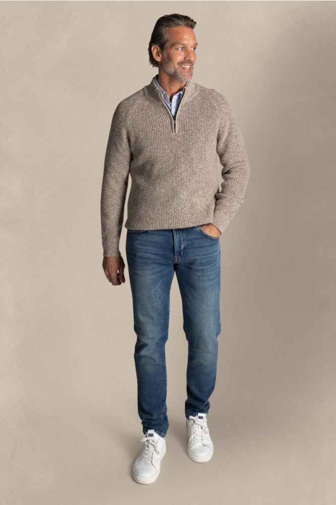 NZA beige heren trui | Model
