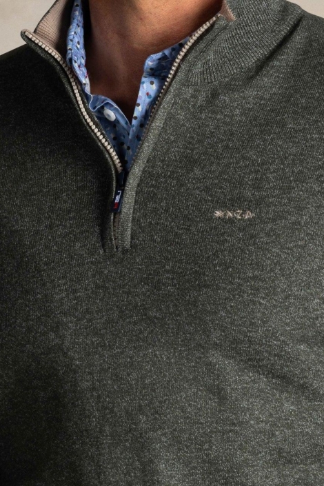 NZA groene heren trui | Close up