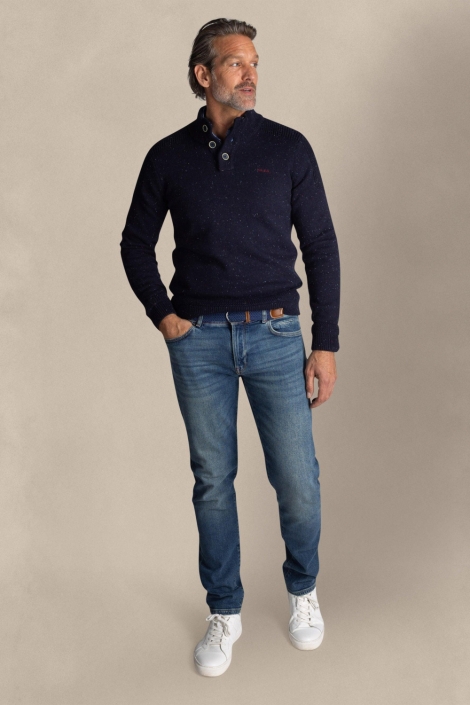 NZA blauwe heren trui | Model