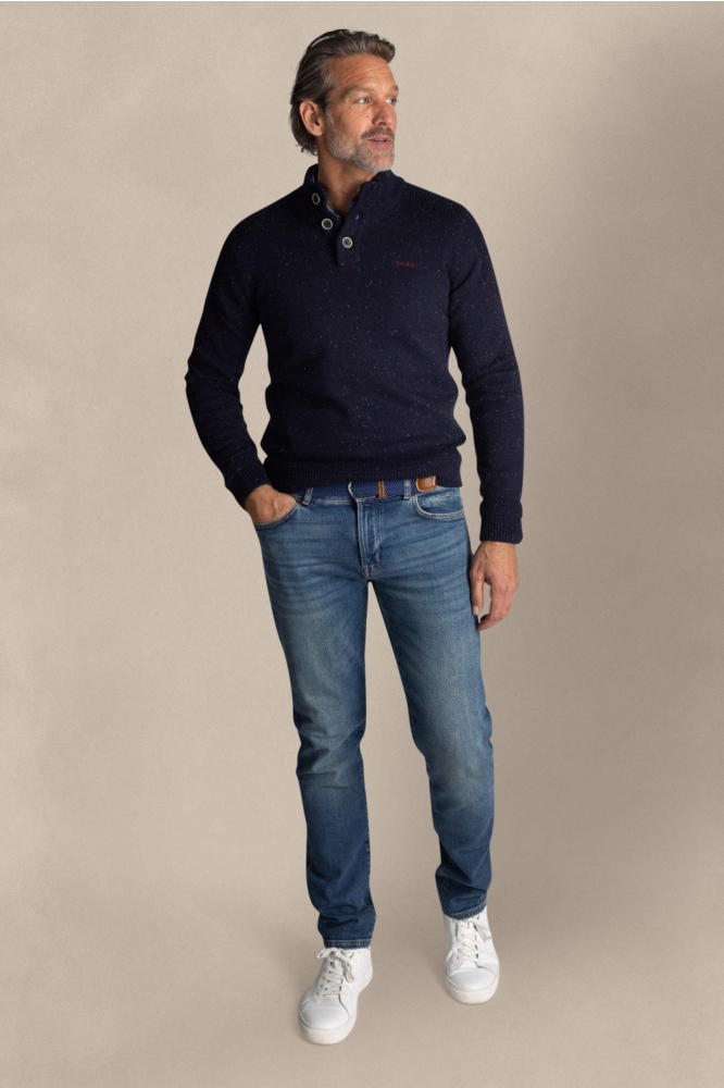 NZA blauwe heren trui | Model