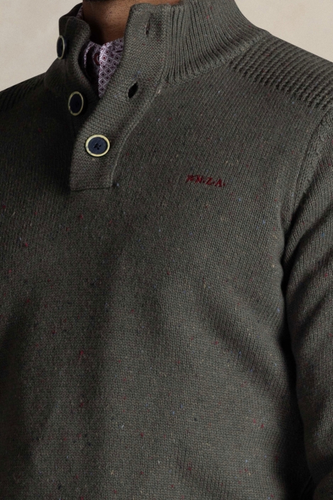 NZA groene heren trui | Close up