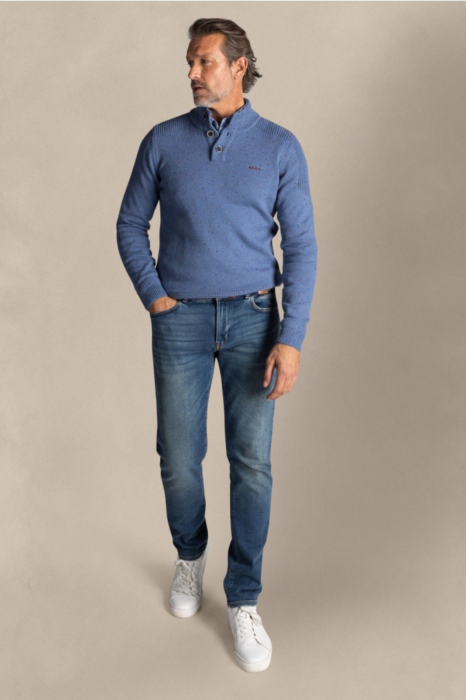 NZA blauwe heren trui | Model