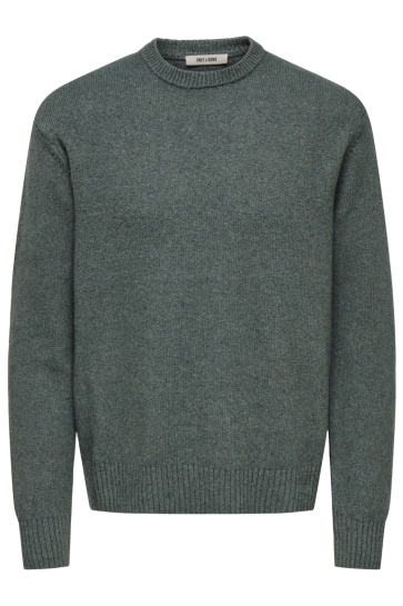 Only & Sons Trui ONSJAMES RLX CREW KNIT NOOS 22033783 CASTOR GRAY
