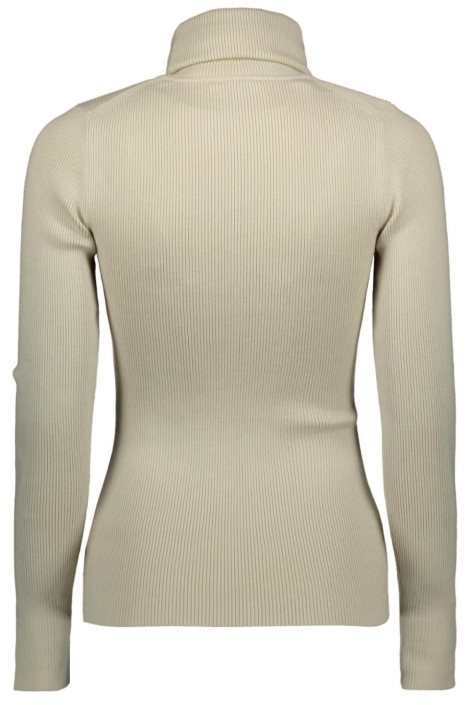 Calvin Klein ecru dames t-shirt | Achteraanzicht