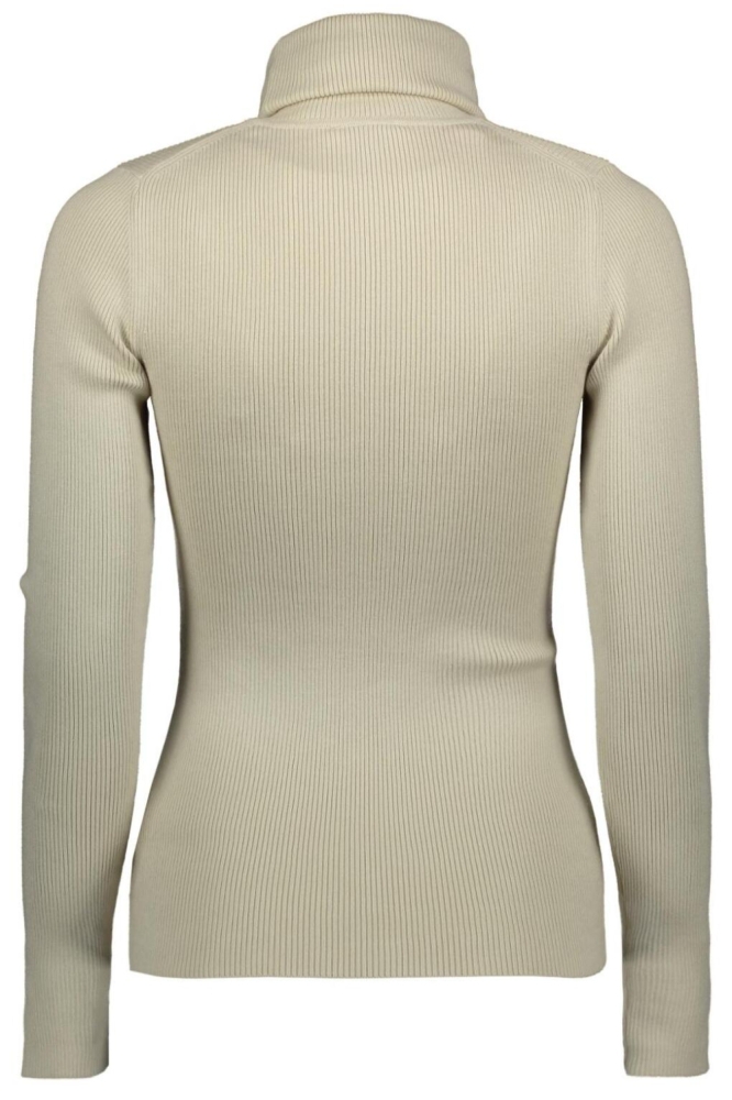 Calvin Klein ecru dames t-shirt | Achteraanzicht