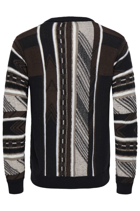 Only & Sons zwarte heren trui | Achteraanzicht