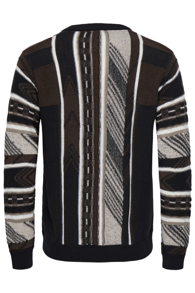 Only & Sons zwarte heren trui | Achteraanzicht