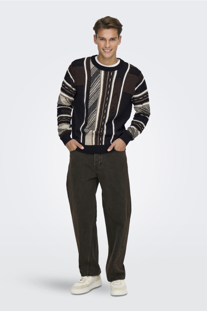 Only & Sons zwarte heren trui | Model