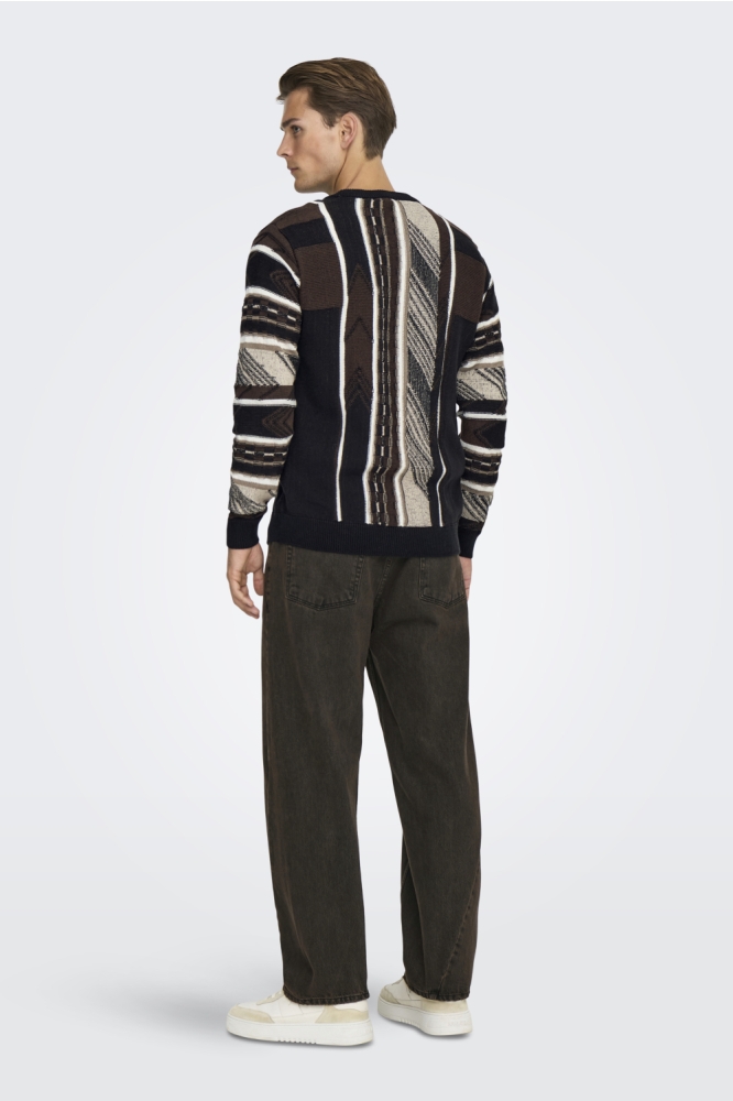 Only & Sons zwarte heren trui | Model