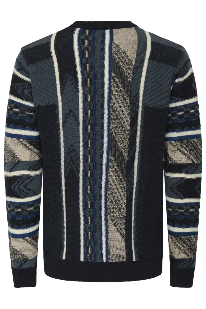 Only & Sons blauwe heren trui | Achteraanzicht