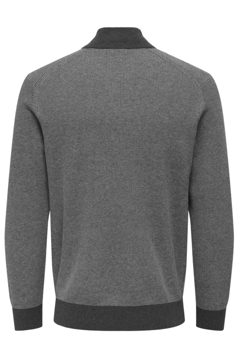 Only & Sons grijze heren trui | Achteraanzicht