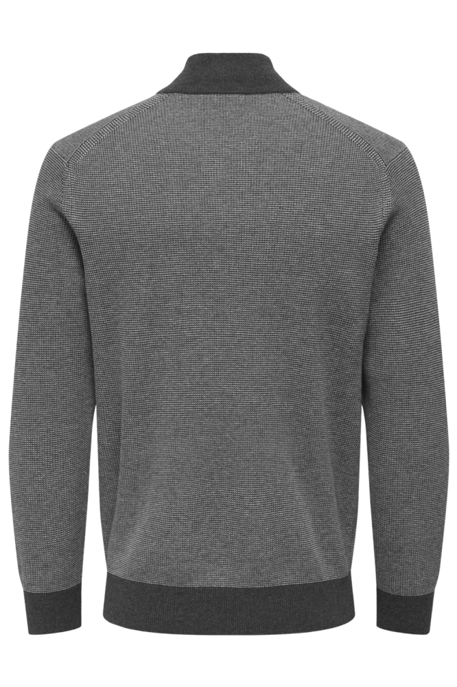 Only & Sons grijze heren trui | Achteraanzicht