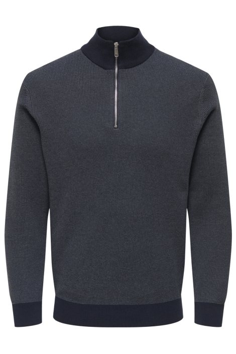 Only & Sons blauwe heren trui | Vooraanzicht