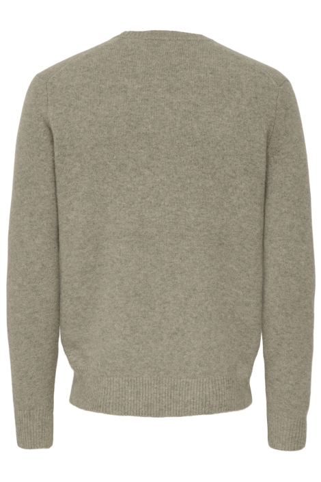 Only & Sons taupe heren trui | Achteraanzicht