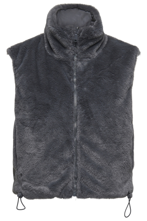 Only grijze dames gilet | Vooraanzicht