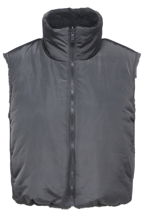 Only grijze dames gilet | Vooraanzicht