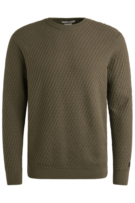 Cast Iron bruine heren trui | Vooraanzicht