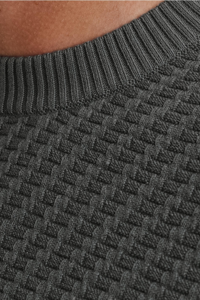 Cast Iron blauwe heren trui | Close up