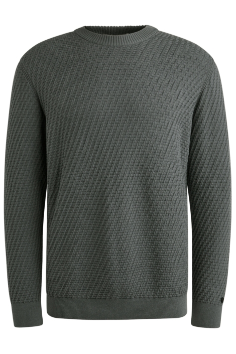 Cast Iron blauwe heren trui | Vooraanzicht