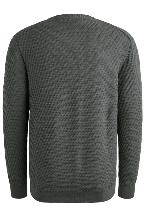 Cast Iron blauwe heren trui | Achteraanzicht