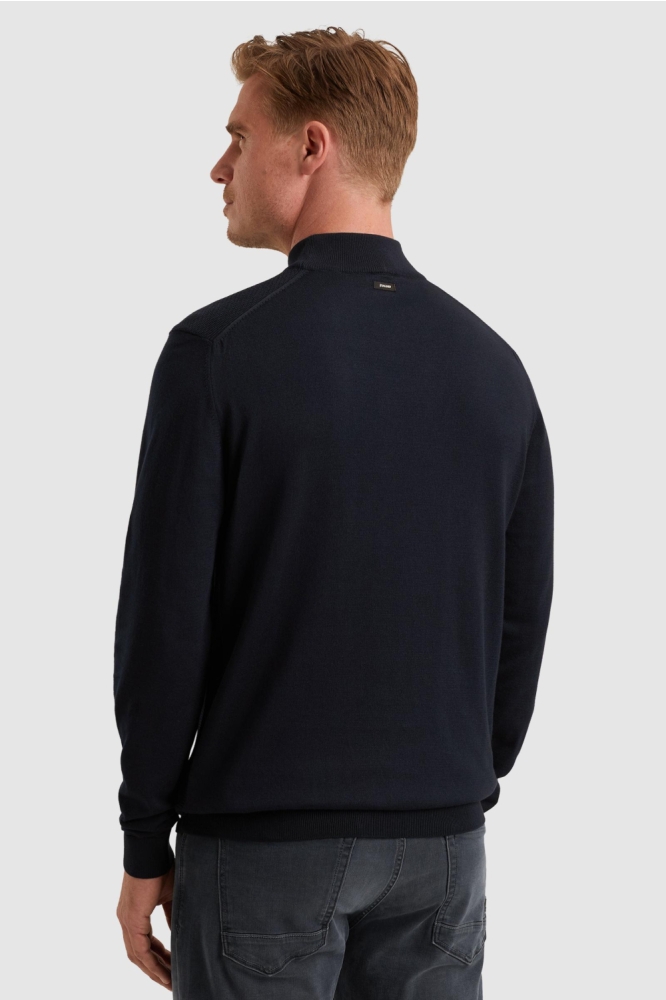 Vanguard blauwe heren trui | Model achteraanzicht