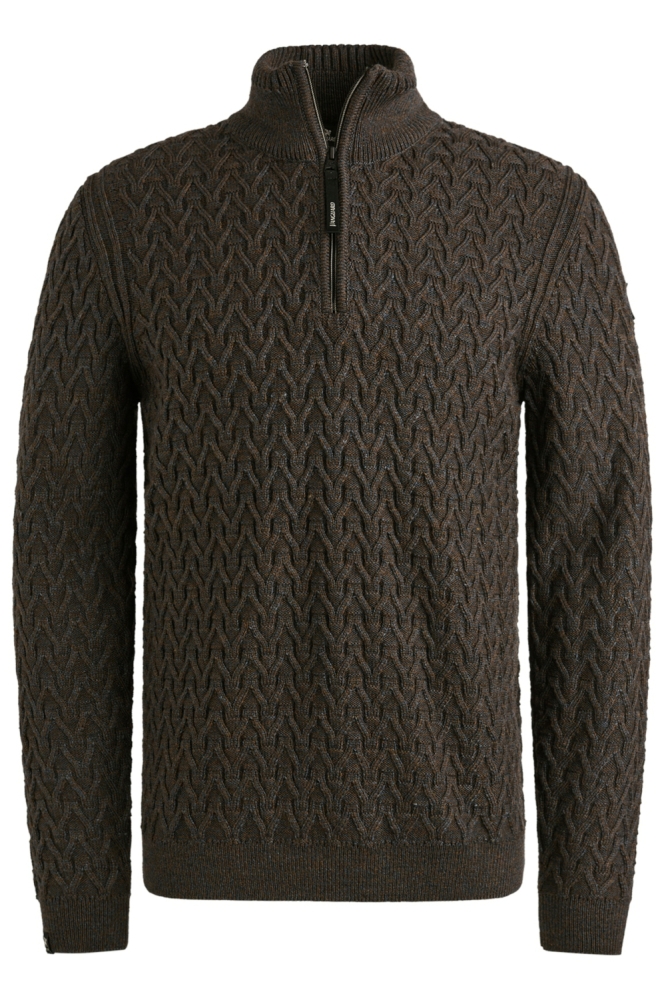 Vanguard bruine heren trui | Vooraanzicht