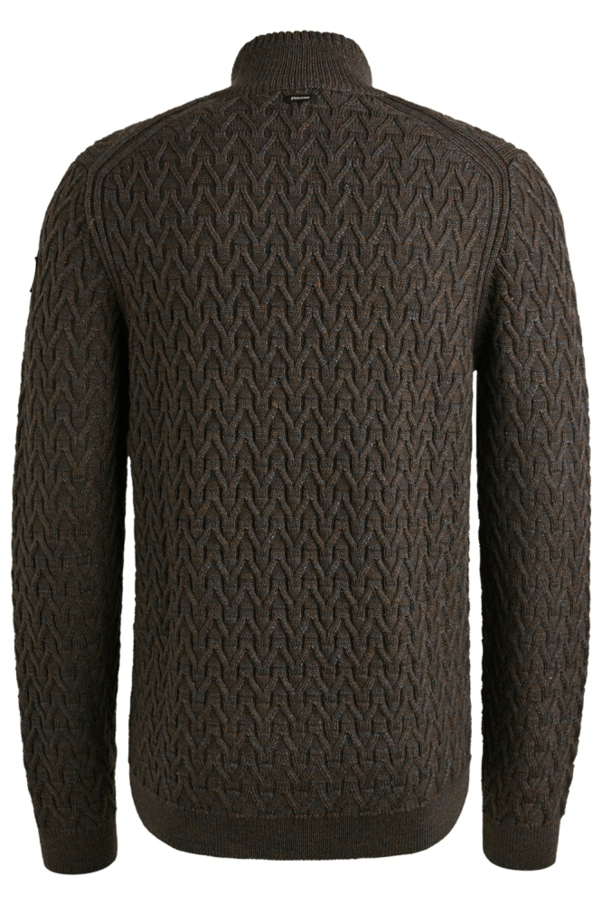 Vanguard bruine heren trui | Achteraanzicht