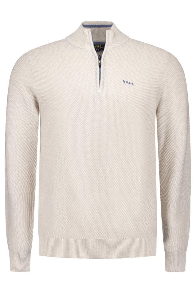 NZA beige heren trui | Vooraanzicht