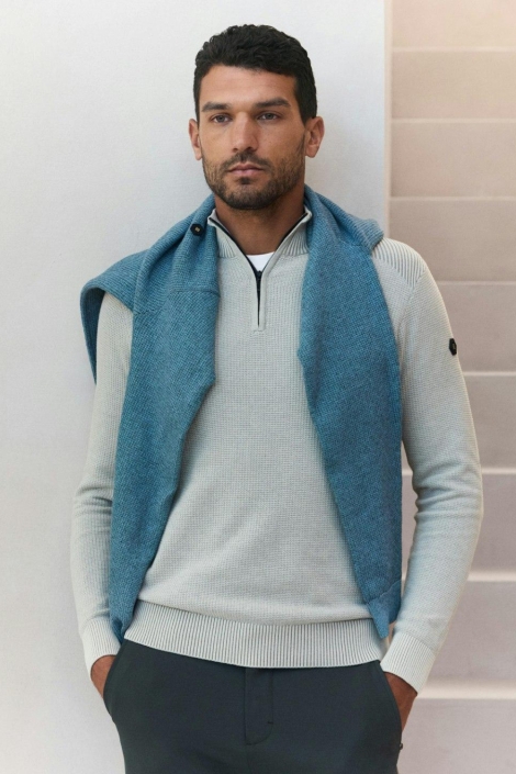 NO-EXCESS ecru heren trui | Sfeerbeeld, In situatie